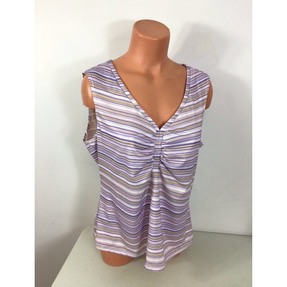 Vintage Tribal Y2K Striped Tank Top Womens XL